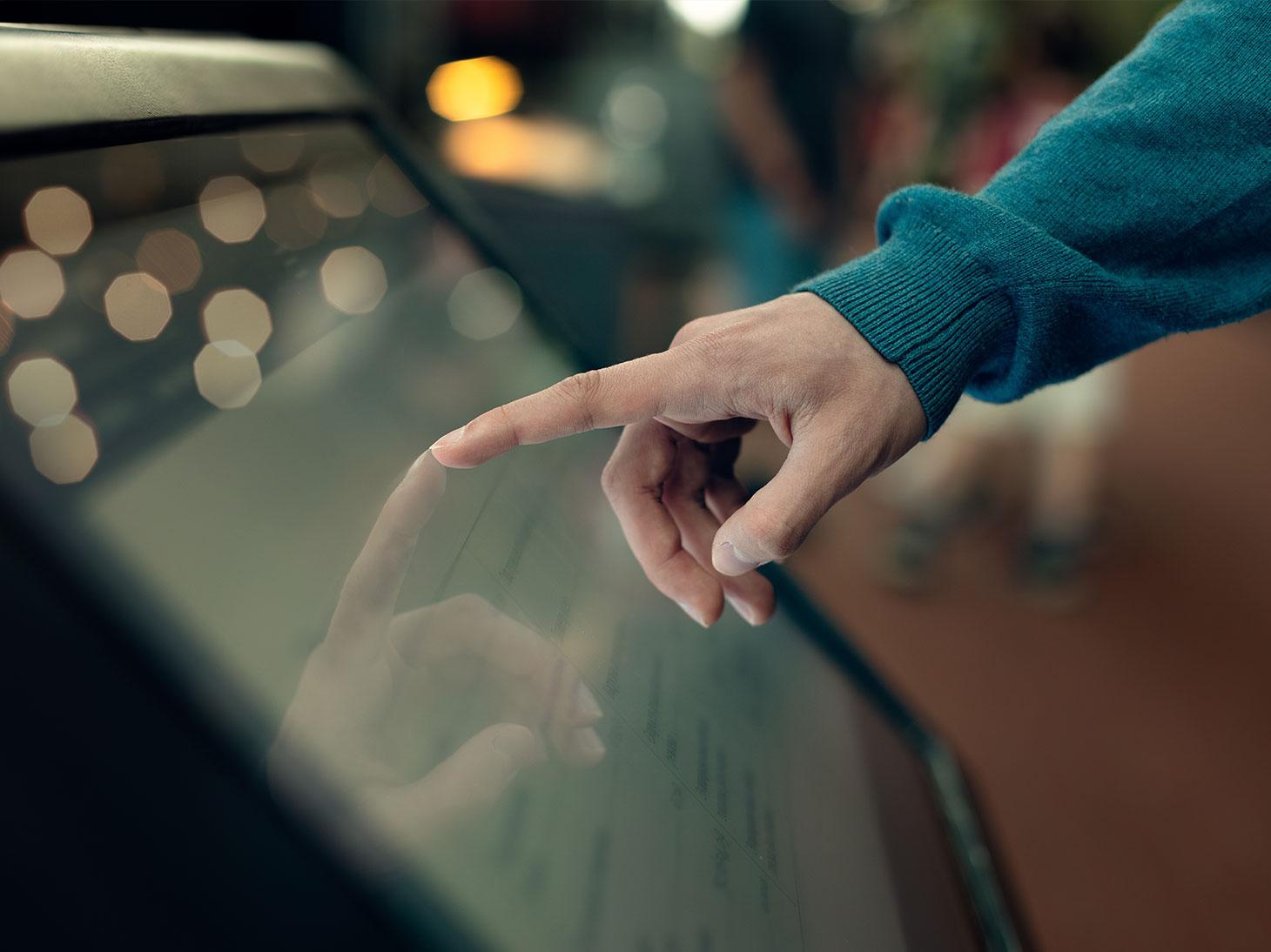 interactieve kiosk uitvaart