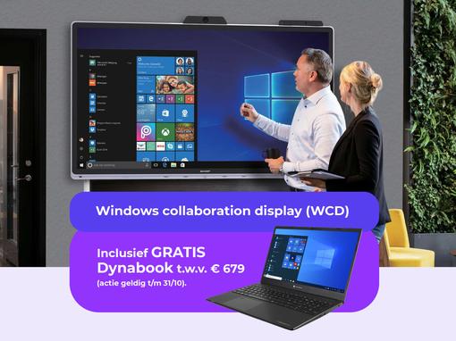 Gratis Dynabook bij Sharp Windows Collaboration Display