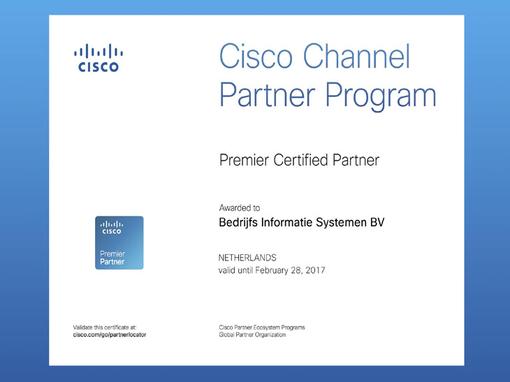 Van Cisco Select Certified Partner naar Cisco Premier Certified Partner