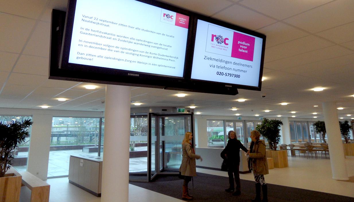 onderwijs, digital signage