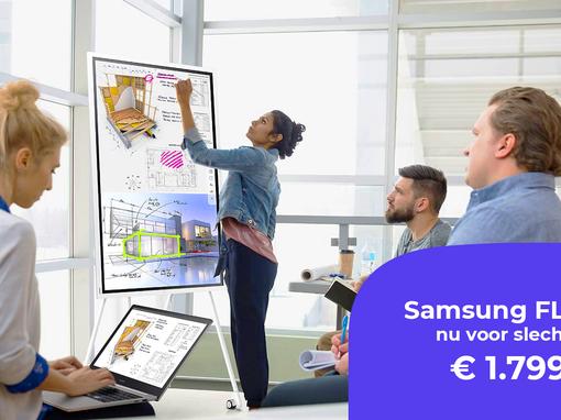 Goed de zomer in: forse korting op de Samsung FLiP 2 in onze webshop