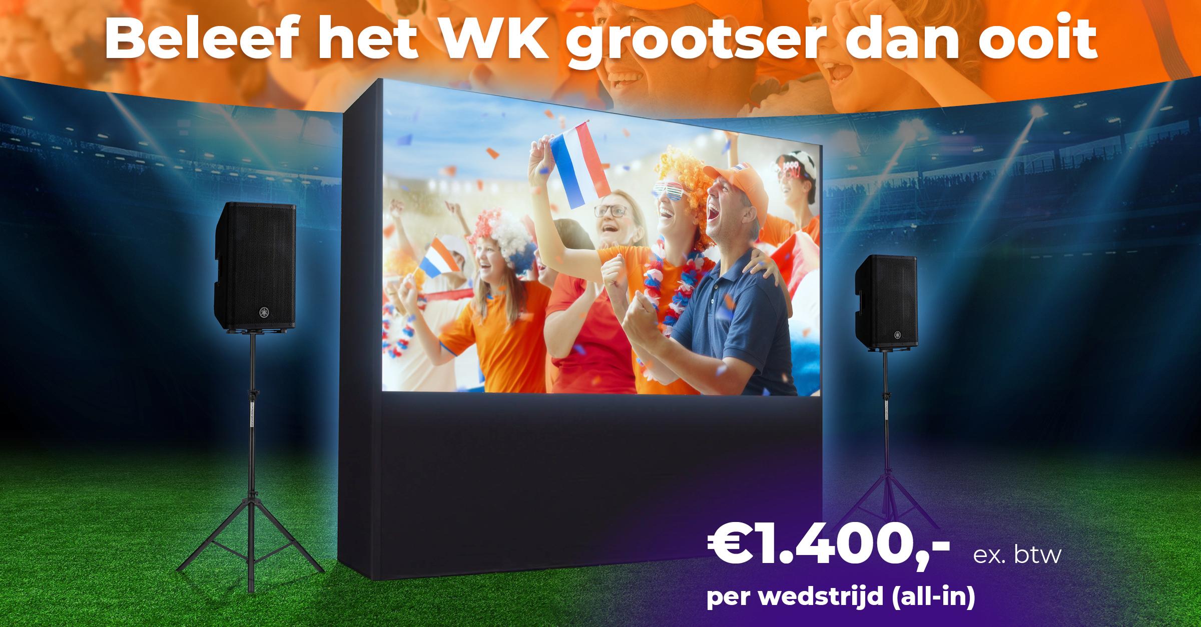 Beleef het WK groots op een LED wall