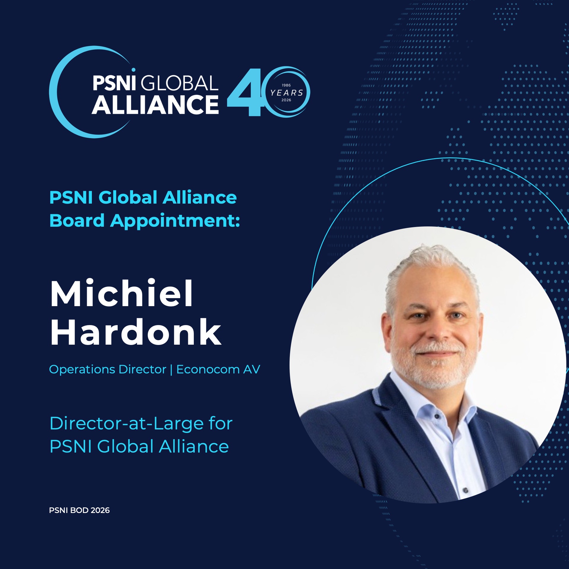 Michiel Hardonk - Board Appointment PSNI Global Alliance