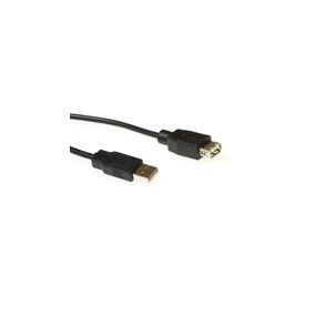 USB 2.0 A/A inst cable  0.5m M/F black