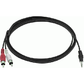 MJ naar RCA audio kabel 4.5m M/M black