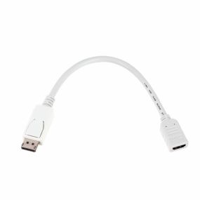 Displayport to HDMI adapter cable 0.3m M/F white