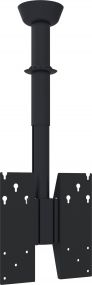 Plafondbeugel zwart 650-1000mm + bracket vesa 600-400
