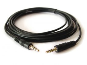 Minijack 3,5mm audio inst cable 0.9m M/M black