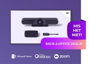 Logitech MeetUp & Barco ClickShare CX-20  + Samsung 55 inch 4K display