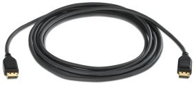 Displayport Ultra flex cable 0.9m M/M zwart