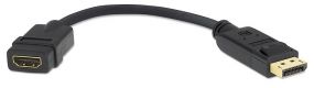 DisplayPort naar HDMI M/F adapter 15cm - 4K